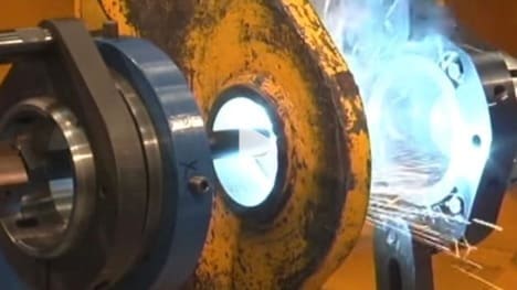 Precision line boring work on machinery